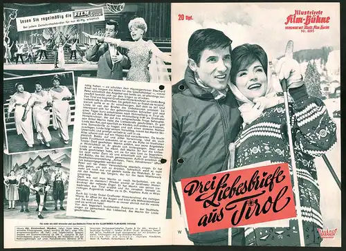 Filmprogramm IFB Nr. 6095, Drei Liebesbriefe aus Tirol, Ann Smyrner, Trude Herr, Gus Backus, Regie: Werner Jacobs
