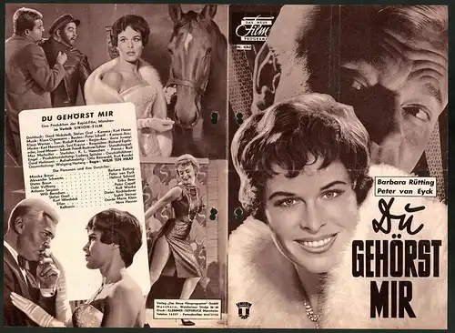 Filmprogramm DNF Nr. 4262, Du gehörst mir, Peter van Eyck, Barbara Rütting, Helmut Schmid, Regie: Wilm Ten Haaf