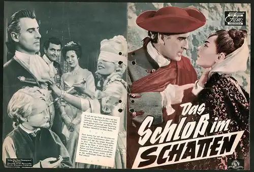 Filmprogramm DNF, Das Schloss im Schatten, Stewart Granger, George Sanders, Viveca Lindfors, Regie: Fritz Lang