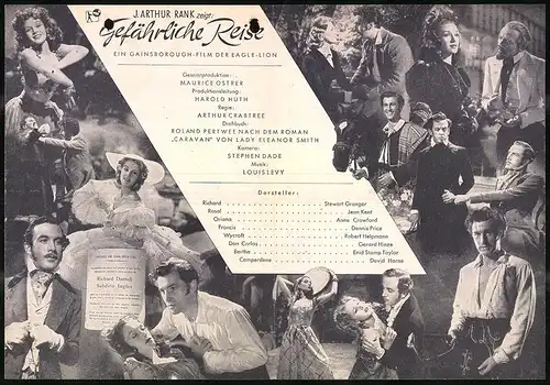 Filmprogramm Filmbühne Nr. 47, Gefährliche Reise, Stewart Granger, Jean Kent, Anne Crawford, Regie: Arthur Crabtree