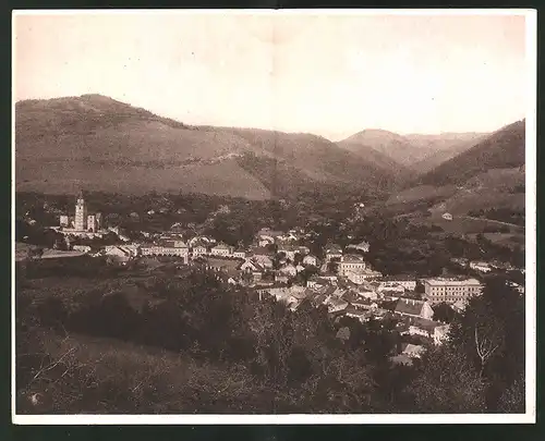 Klapp-AK Kremnica, Gesamtansicht mit Umgebung