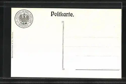 Künstler-AK München, XV. Deutsches Bundesschiessen 1906, Gabentempel