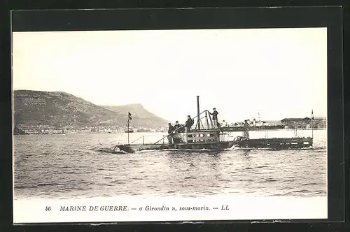 AK Sous-Marin / U-Boot Girondin, Marine de Guerre