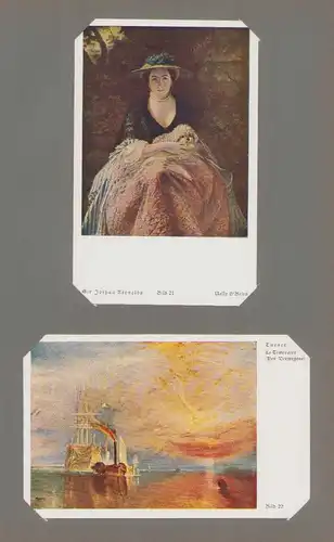 Sammelalbum 48 Bilder, Die Kunst dem Volke, Alter und Neuer Meister, A. Dürer, Hans Holbein, Anton v. Dyck, Rembrandt