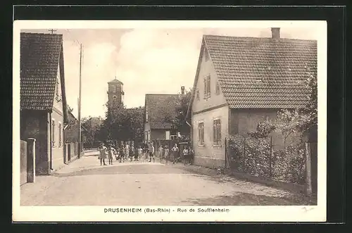 AK Drusenheim, Rue de Soufflenheim