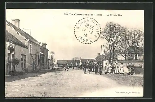 AK La Champenoise, La Grande Rue, Strassenpartie