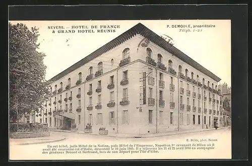 AK Nevers, Hotel de France & Grand Hotel réunis