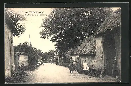 AK Le Détroit, Route de Beauvais à Gournay