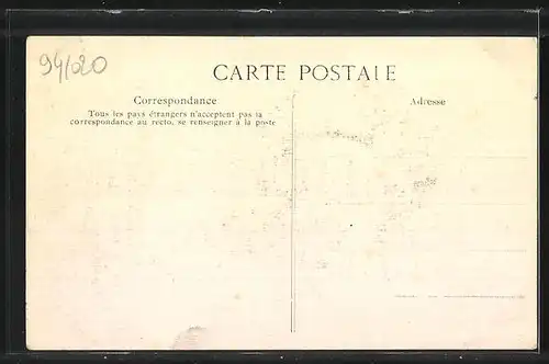 AK Courbevoie, Crue de la Seine 1910, En bas du Pont, Hochwasser