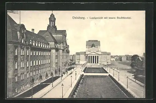AK Duisburg, Landgericht mit neuem Stadttheater