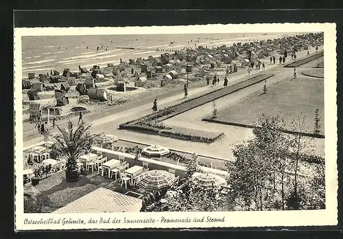 AK Grömitz, Bad der Sonnenseite, Promenade und Strand