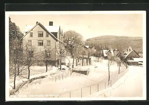 AK Bockswiese, Ortspartie im Winter