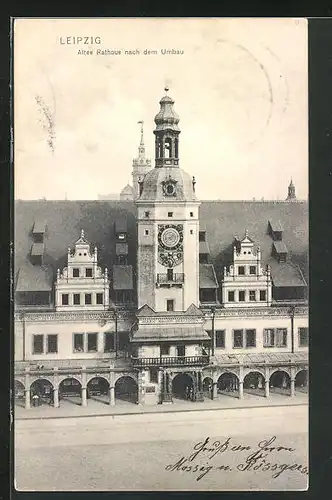 AK Leipzig, Altes Rathaus nach dem Umbau