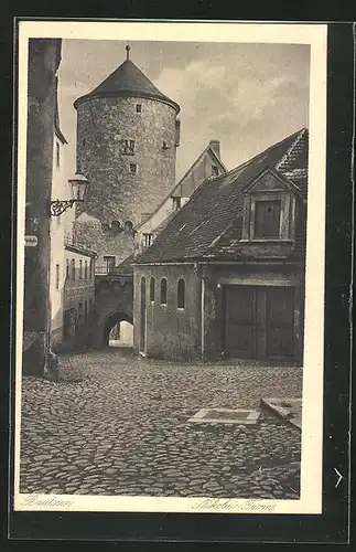 AK Bautzen, Nikolai-Turm, Ortspartie
