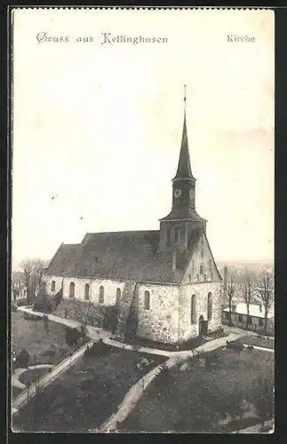 AK Kellinghusen, Kirche, Totalansicht