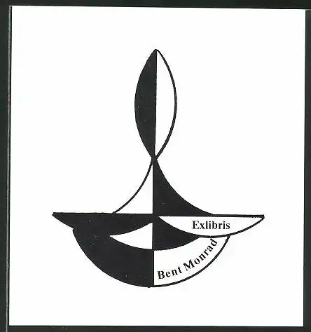 Exlibris Bent Monrad, Abstrakte Figur