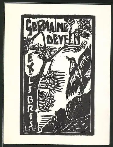 Exlibris Gepmaine Deyeen, Vogel