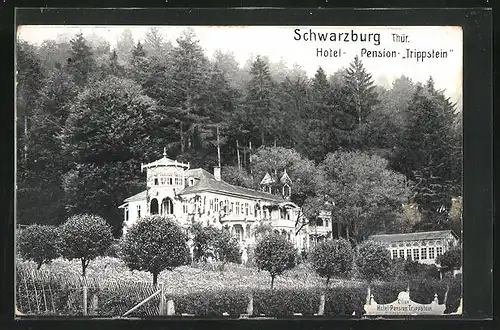 AK Schwarzburg in Thür., Hotel-Pension Trippstein