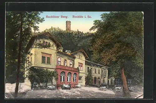 AK Rochlitz i. Sa., Hotel und Pension Rochlitzer Berg