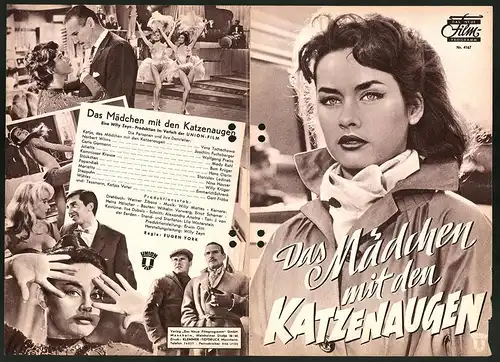 Filmprogramm DNF Nr. 4167, Das Mädchen mit den Katzenaugen, Vera Tschechowa, Wolfgang Preiss, Regie: Eugen York