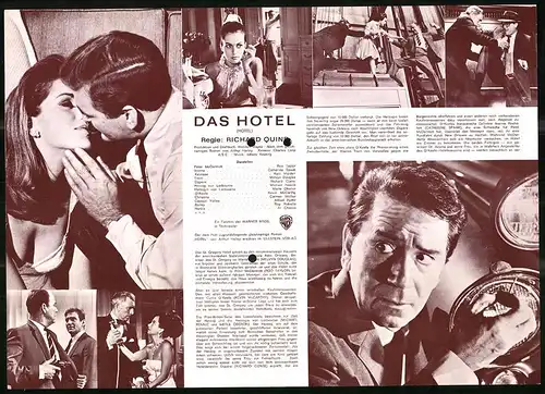 Filmprogramm IFB Nr. 7648, Das Hotel, Rod Taylor, Catherine Spaak, Karl Malden, Regie: Richard Quine