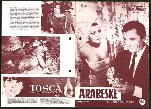 Filmprogramm IFB Nr. 7404, Arabeske, Sophia Loren, Gregory Peck, Alan Badel, Regie: Stanley Donen