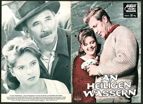 Filmprogramm DNF, An heiligen Wassern, Hansjörg Felmy, Cordula Trantow, Regie: Alfred Weidemann