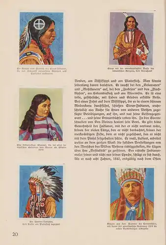 Sammelalbum 240 Bilder, Aus dem Leben der Indianer, Cowboy, Trachten, Jagd, Postkutsche, ca. 1934