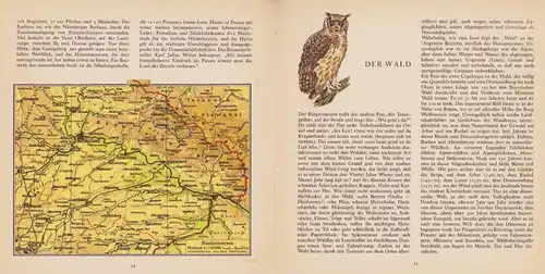Sammelalbum 12 Bilder, Bayern, Ein Heimatatlas des Münchner Merkur, Landkarten