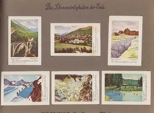 Sammelalbum 188 Bilder, Die Sehenswürdigkeiten der Erde, Serie Schweiz, Olleschau, Das Beste von Allen !, Gletscher
