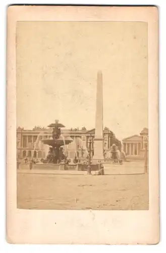 Fotografie Fotograf unbekannt, Ansicht Paris, Place de la Concorde 1864