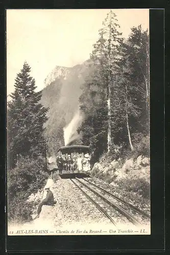 AK Aix-les-Bains, Chemin de fer du Revard, Bergbahn