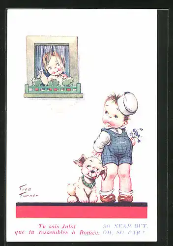Künstler-AK sign. Fred Turner: Tu sais Julot que tu ressembles à Roméo
