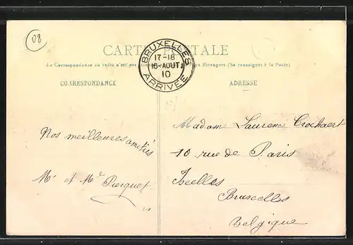 AK Charleville, Crue de la Meuse Janvier 1910, Quartier de Tivoli, Hochwasser