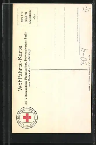 Künstler-AK Heerführer v. Bülow in Uniform