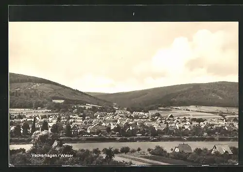 AK Veckerhagen / Weser, Teilansicht