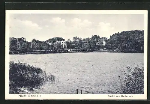 AK Eutin / Holst. Schweiz, Partie am Kellersee