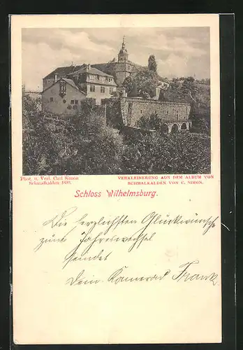 AK Schmalkalden, Blick auf Schloss Wilhelmsburg