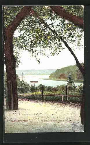 AK Gremsmühlen, Blick a. d. Dieksee und Holm