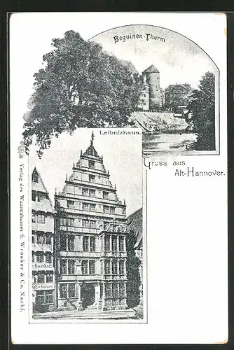 AK Hannover, Leibnizhaus, Beguinen-Thurm