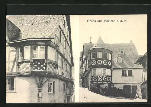 AK Enkirch a. d. M., Gebäudeansichten