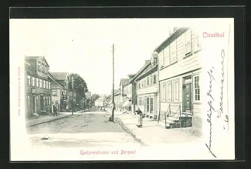 AK Clausthal, Goslarerstrasse und Bergamt