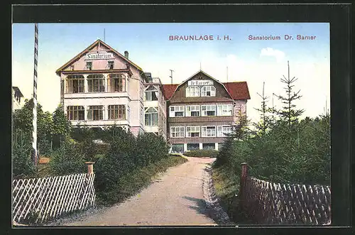 AK Braunlage i. H., Hotel-Sanatorium Dr. Barner