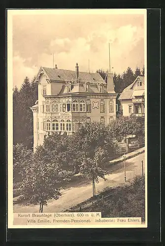 AK Braunlage / Oberharz, Gasthaus Villa Emilie