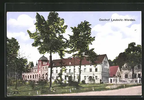 AK Werdau, Gasthaus Leubnitz