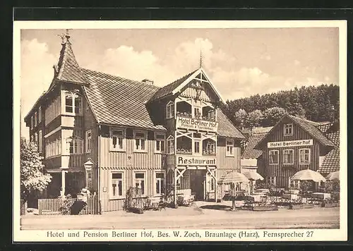 AK Braunlage / Harz, Hotel Berliner Hof