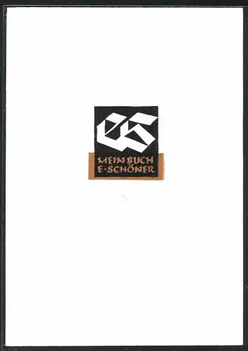Exlibris E. Schöner, Initialen ES