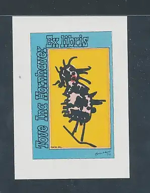 Exlibris Ina Hornhaver, Abstraktes Bild