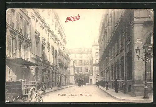 AK Paris, La rue Marsollier