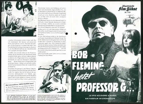 Filmprogramm IFB Nr. 7121, Bob Fleming hetzt Professor G..., Richard Harrison, Jim Clay, Regie: Martin Donan